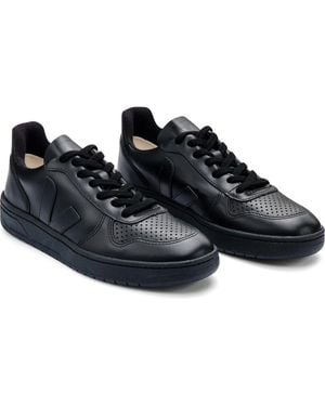 Veja V-10 Lace Up Sneaker - Black