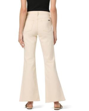 Joe's Jeans Yoke Detail High Rise Flare Jeans - Natural