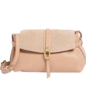 Vince Camuto Nelly Leather Crossbody Bag - Natural