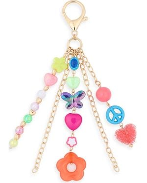 Leith Butterfly Bead Bag Charm - White