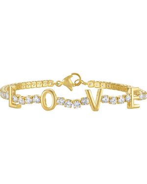 FZN Love Cubic Zirconia Bracelet - Metallic