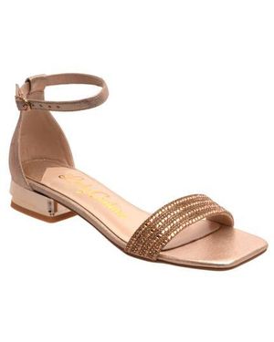 Lady Couture Doris Ankle Strap Sandal - Metallic