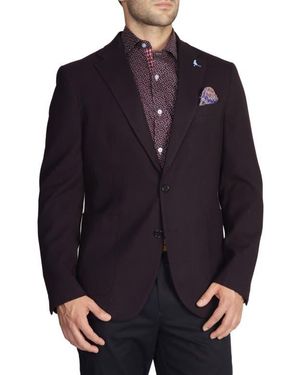Tailorbyrd Solid Textured Sport Coat - Blue