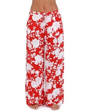 L'Agence Geraldine Ikebana Cover-Up Pants - Red