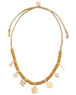 Venessa Arizaga Golden Sparkle Slider Charm Necklace - Metallic