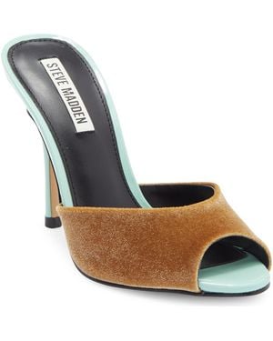 Steve Madden Priya Peep Toe Mule - Blue