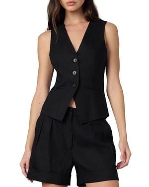 Joe's Jeans The Maeve Linen Blend Vest - Black