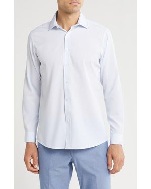 Dylan Park Slim Fit Performance Stretch Button-Down Shirt - Blue