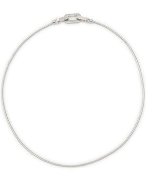 AllSaints Fine Rope Necklace - Metallic