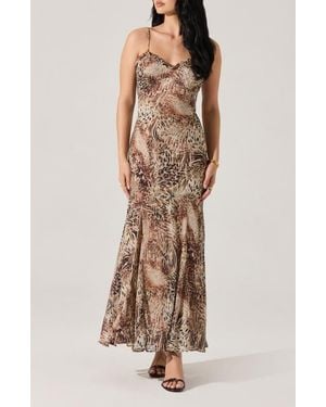 Astr Maeryn Sweetheart Neck Dress - Multicolor