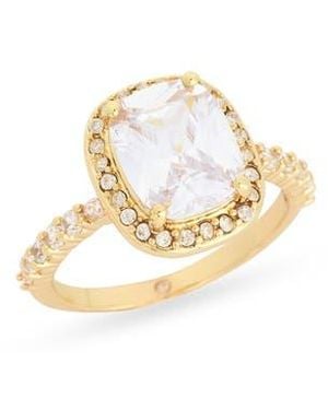 Nordstrom Rack Cushion Cut Cubic Zirconia Halo Ring - White