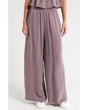 Travis Mathew Chardonnay Sunday Wide Leg Pants - Purple