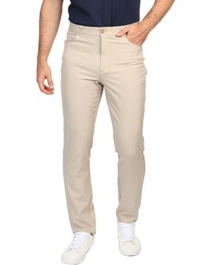Tailorbyrd Five-Pocket Performance Pants - Natural