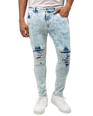 Xray Jeans Flex Moto Skinny Jeans - Blue