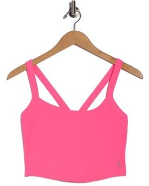 Free People Fp Movement All Clear Rib Crop Camisole - Pink