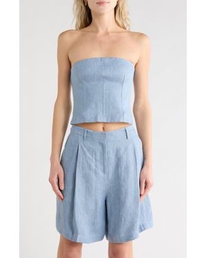 Twp Jillian Bustier Top - Blue