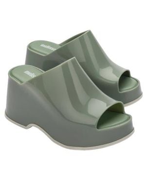 Melissa Patty Platform Slide Sandal - Green