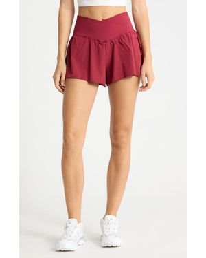 90 Degrees Lightstreme Crossfire Shorts - Red