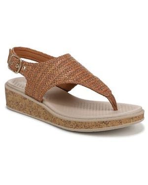 LifeStride Beachy Wedge Sandal - Brown