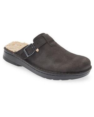 Naot Martos Faux Shearling Mule - Gray