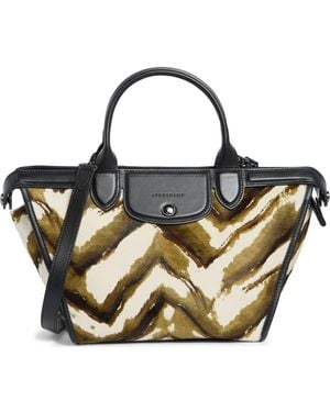 Longchamp Le Pliage Genuine Calf Hair Small Handbag - Green