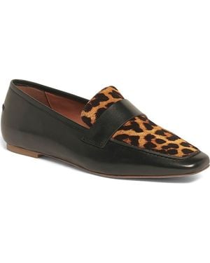 Anthony Veer Calf Hair Loafers with OrthoLite - Black