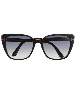 Tom Ford 57Mm Cat Eye Sunglasses - Black