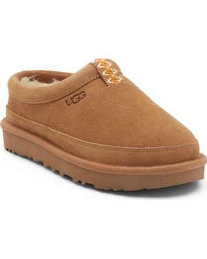 UGG Rozman Leather Genuine Shearling Slipper - Brown