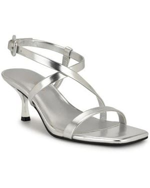 Nine West Hinell Kitten Heel Sandal - White