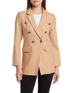 Belle & Bloom Princess Polly Textured Blazer - Natural