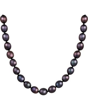 Splendid Freshwater Pearl Strand Necklace - Brown