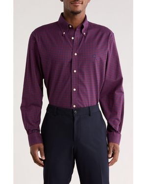 Brooks Brothers Regular Fit Non-Iron Oxford Button-Down Shirt - Purple