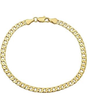 Best Silver Flat Curb Link Bracelet - Metallic