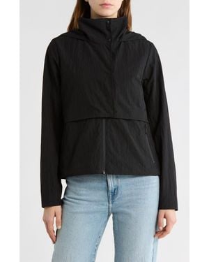 Bernardo Shiny Textured Crepe Jacket - Black