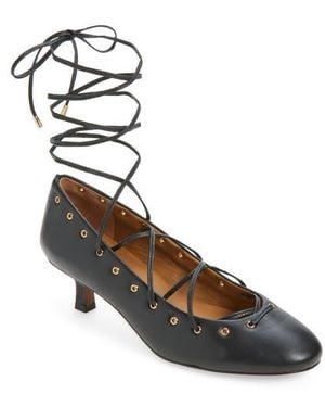 Madewell The Remy Lace-Up Pump - Black