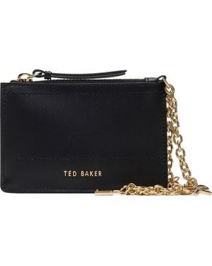 Ted Baker Sutton Charm Leather Card Case - Black