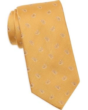 Bonobos Paisley On Silk Twill Ground Tie - Yellow