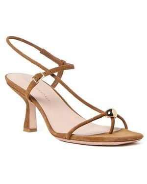 Loeffler Randall Triana Strappy Leather Sandal - Natural
