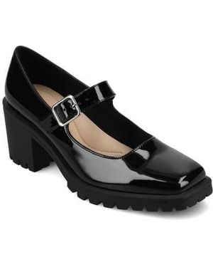 Journee Collection Mary Jane Pump - Black