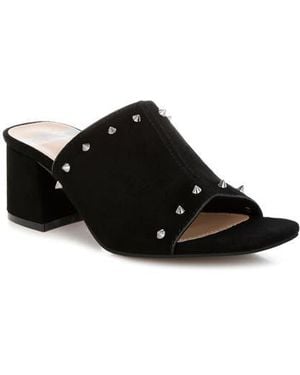 Rag & Co Agape Stud Mule - Black