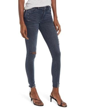 DL1961 Emma Ripped Ankle Skinny Jeans - Blue