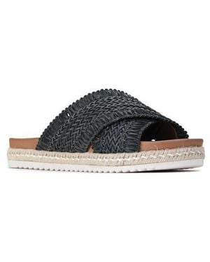 LOS CABOS Tinny Woven Slide Sandal - Black