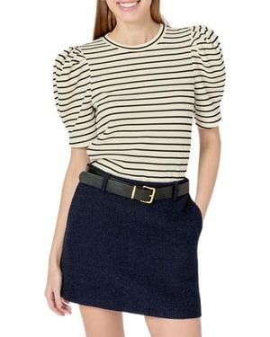 English Factory Puff Sleeve Top - Blue