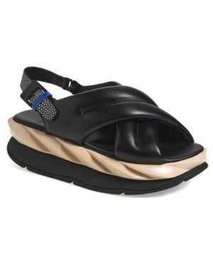 4Ccccees Mellow Moa Platform Slingback Sandal - Black