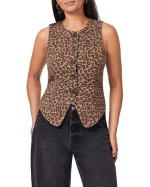 Scotch & Soda The Leopard Denim Vest - Black
