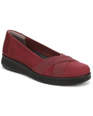 LifeStride Fairleigh Square Toe Ballet Flat - Red