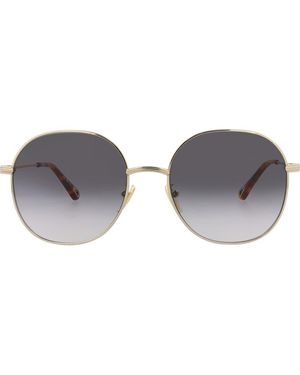 Chloé 57Mm Round Metal Frame Sunglasses - Gray