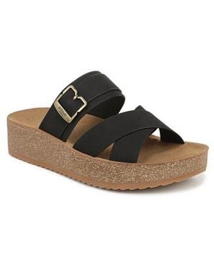 Dr. Scholls Happy Day Wedge Sandal - Black