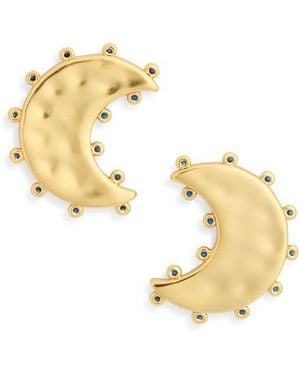 Madewell Celestial Moon Statement Stud Earrings - Metallic