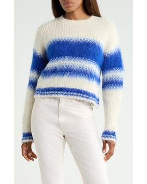 Mother The Crop Sweater Crewneck Sweater - Blue